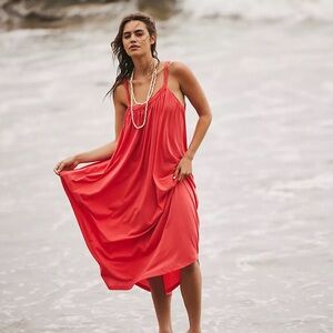 Free People Twisted Low Back Midi Dress